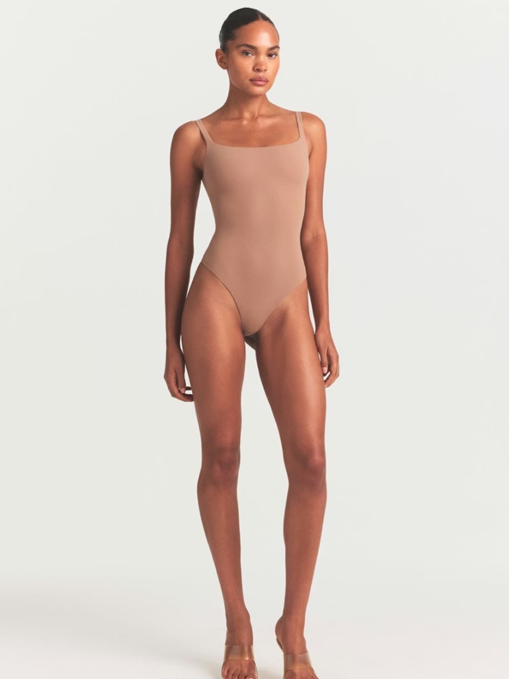 SKIMS Fits Everybody Square Neck Bodysuit - Sienna